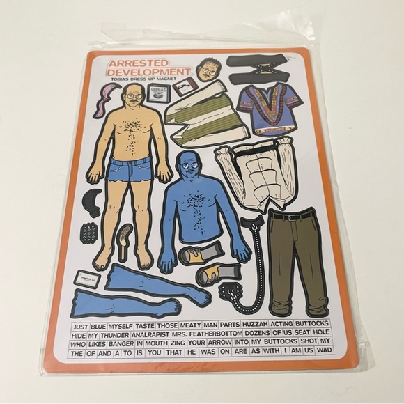 2015 Lot of 2 Arrested Development Tobias Dress Up Magnet David Cross - Picture 10 of 16